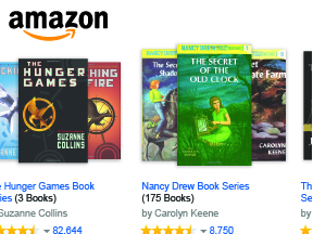thumbnail of amazon book series page webdesign