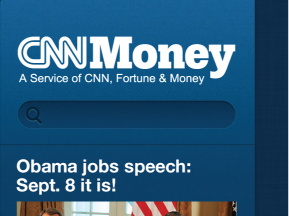 thumbnail of mobile app designs for CNN Money