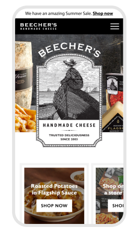 webdesign for landing page of fitcode website