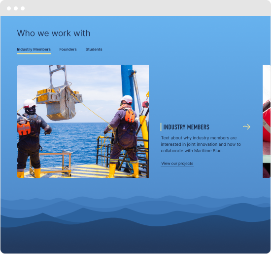 webdesign for about us page of fitcode website